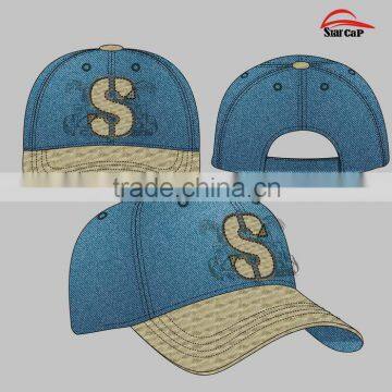 2015 WHOLESALE CUSTOM STYLISH EMBROIDERY COTTON BASEBALL CAP