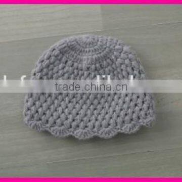 cotton newborn baby infant winter crochet hat with clothes