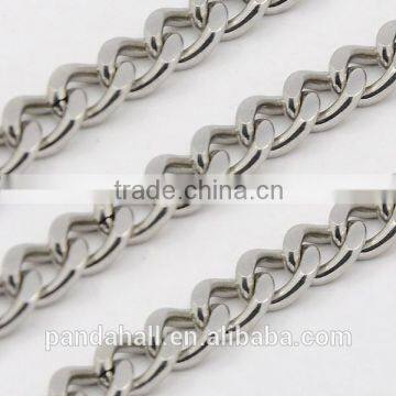 316 Stainless Steel Cuban Link Chains, Jewellery Chain(CHS-K001-19-5mm)