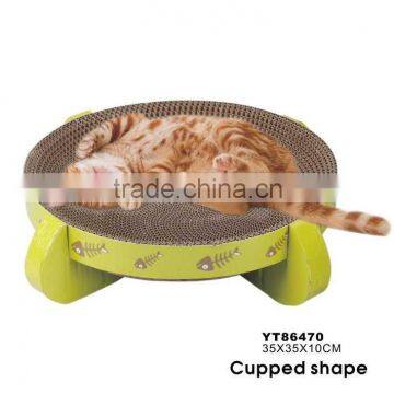 Cupped Shape Corrugated Cat Toy