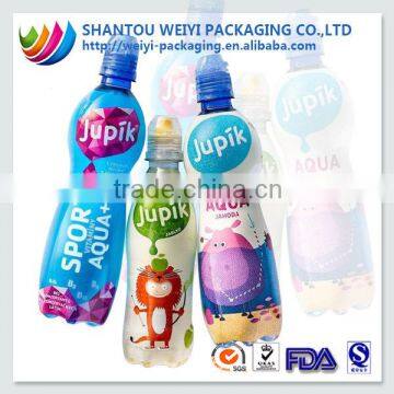 PVC Heat Shrink Bottle Label For Printing Shrink Wraping Drink Label Bottle Printing Water Shrink Sleeve