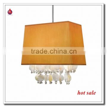 Zhongshan factory contemporary pendant lights bedroom pendant lights with drops of shells