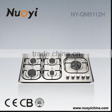 Hot selling national home appliances kitchen appliance 5 burner gas stove / cooker