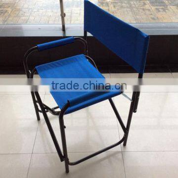 Blue color director folding chair with tray