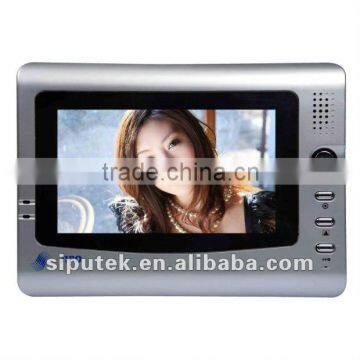 color indoor phone with 7-inch Color TFT LCD Indoor Monitor & Plastic Case