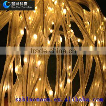 Color changing battery rope light warmwhite color