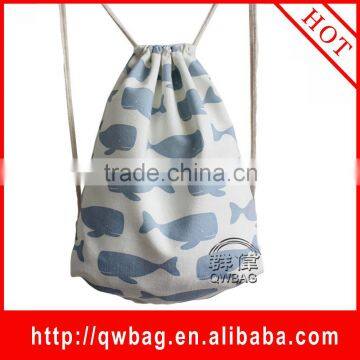 2016 eco friendly gift packing cotton bag, custom printed cotton draw string bag