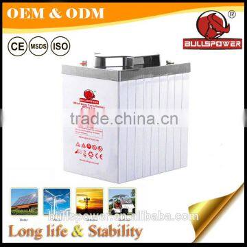 Sealed lead acid 6v 225ah rechargeable deep cycle battery for radar set