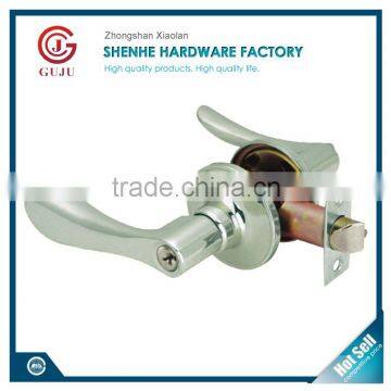 North America styleTubular zinc alloy lever lock lever door handle interior door latch types