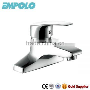 Polished Surface Hot and Cold Single Lever Basin Mixer For Sale 08 1201