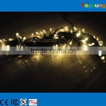 Pretty 100 led 12v fairy string lights warm white for decoration