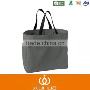 2015 gray plain color waterproof beach shopping bag