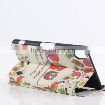 Painting Ultra Thin Leather Case for Sony Xperia Z2