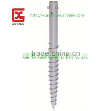 solar ground screw steel for solar system,ground srew pole ,ground screw pile