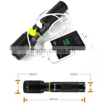 POPPAS 6618 XM-L2 Output 600LM High Power With Usb Rechargeable Flashlight photo-4