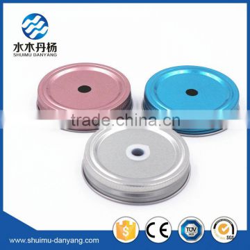 Metal screw caps for drinking bottles