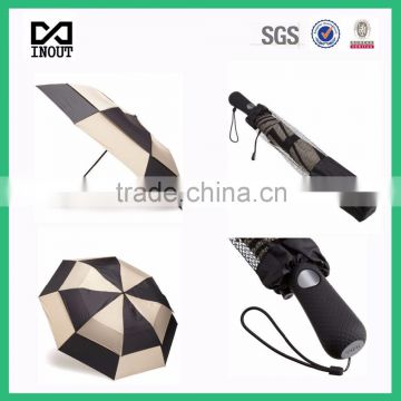 2 folding leading factory automatic 27 inch golf cheap vented umbrella