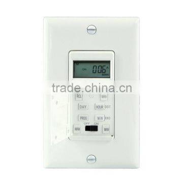 7-day heavy duty digital in wall timer