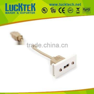 Clip- in module USB A Female to A Female Euro face plate 25*50mm