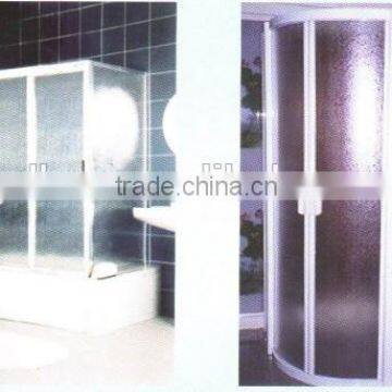 Patterned PS/PMMA Sheets for shower doors