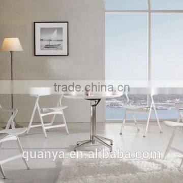 White Outdoor Plastic Folding Chair for Wedding/garden photo-3