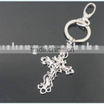 High quality pretty christian arts gift silver plated zinc alloy carabiner keychain