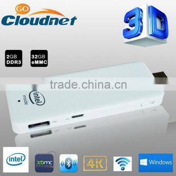 Cloudnetgo intel bay trail cr z3735F mini pc with win8 and android dual OS 2GB DDR3L