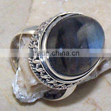 925 Sterling Silver Labradorite Cocktail Ring