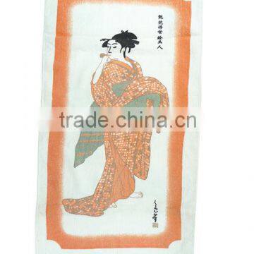 Geisha Girl Color Changed Hand Towel