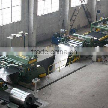 metal slitting line with decoiler and recoiler