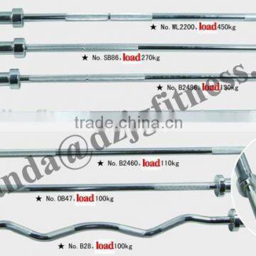 olympic chromed barbell bar/weight lifting/fitness