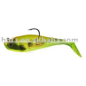 soft shad fishing lure swimbait imbeded lead and hooks