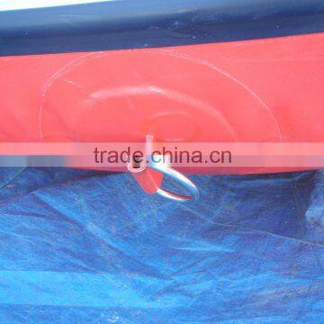 Red And Black Inflatable Motor Boat For Fishing photo-4