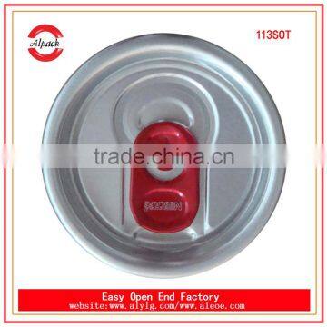 Aluminum can lid 113#SOT easy open end wholesale