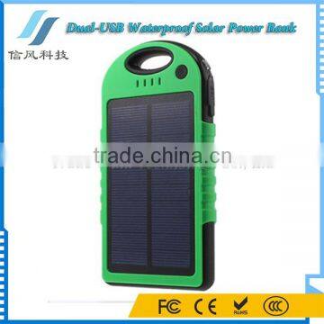 Dual USB Solor Charger 8000mAh Solar Power Bank Waterproof for IPhone for IPad for Android Phone photo-3