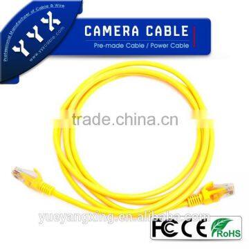 factory cat5e cat6 jump cable yellow color