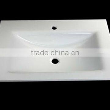 Super White Lavabo Crystallized Glass Stone