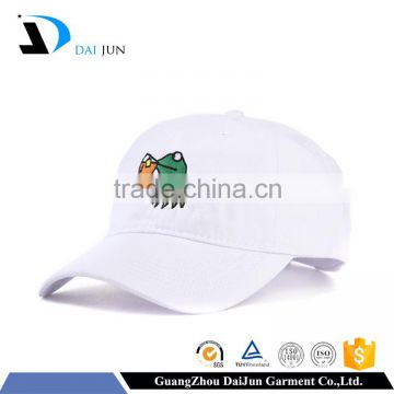 Guangzhou Daijun OEM Hot Sale Low price White Cotton Women And Men Baseball Embroidered Customise Caps