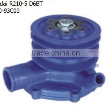 Water pump For Hyundai R210-5 D6BT ,OEM 25100-93C00