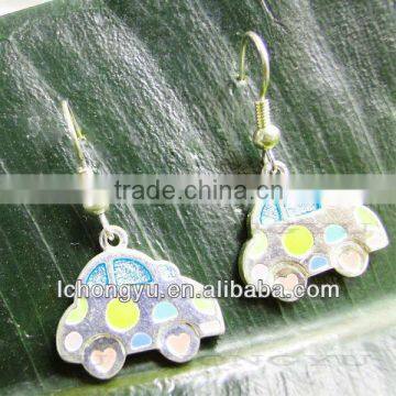 Fashion Multi Color Car Shape Earrings