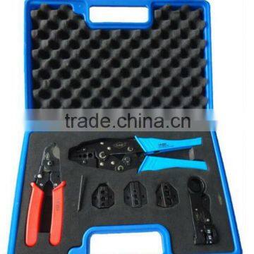 LSD Good Quilty LS-05H-5A2 Crimping Tool Kits Coaxial Cable Tool Kts With Crimping Tool,wire Stripper,dies Tools Kits photo-2
