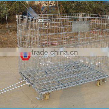 Good quality Warehouse Collapsible Iron Wire Mesh Container