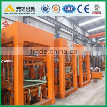 Automatic QT5-15 concrete cement interlocking block creating equipment