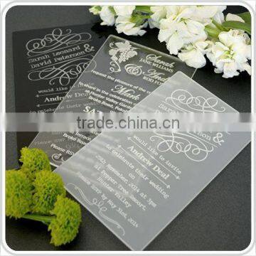 Matte White Wedding Invitations Hearts Wedding Supplies