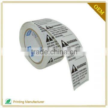 Wholesale High Quality Waterproof Warning Adhesive Label Sticker photo-5