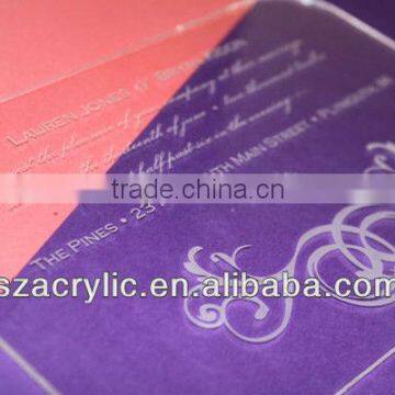 wholesale acrylic wedding invitations