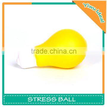 Promotion Yellow PU Foam Light Bulb Stress Ball