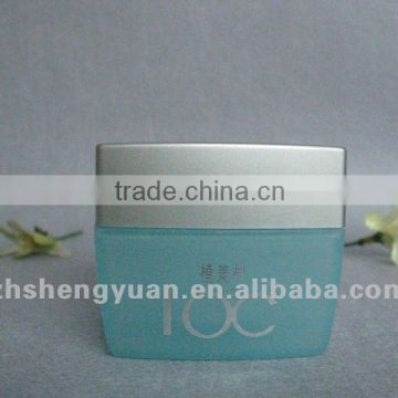 55G cosmetic cream jar with green color