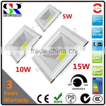 Competitive Low Price High Quality Chinese Hot Sell Glass Dimmable Led Cob Downlight