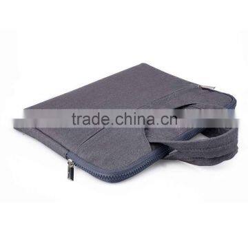 Multifunction Laptop Shoulder Strap Bag Briefcase Premium Denim Fabric 11-15 Inch Notebook Computer for MacBook Case B022845(1) photo-3